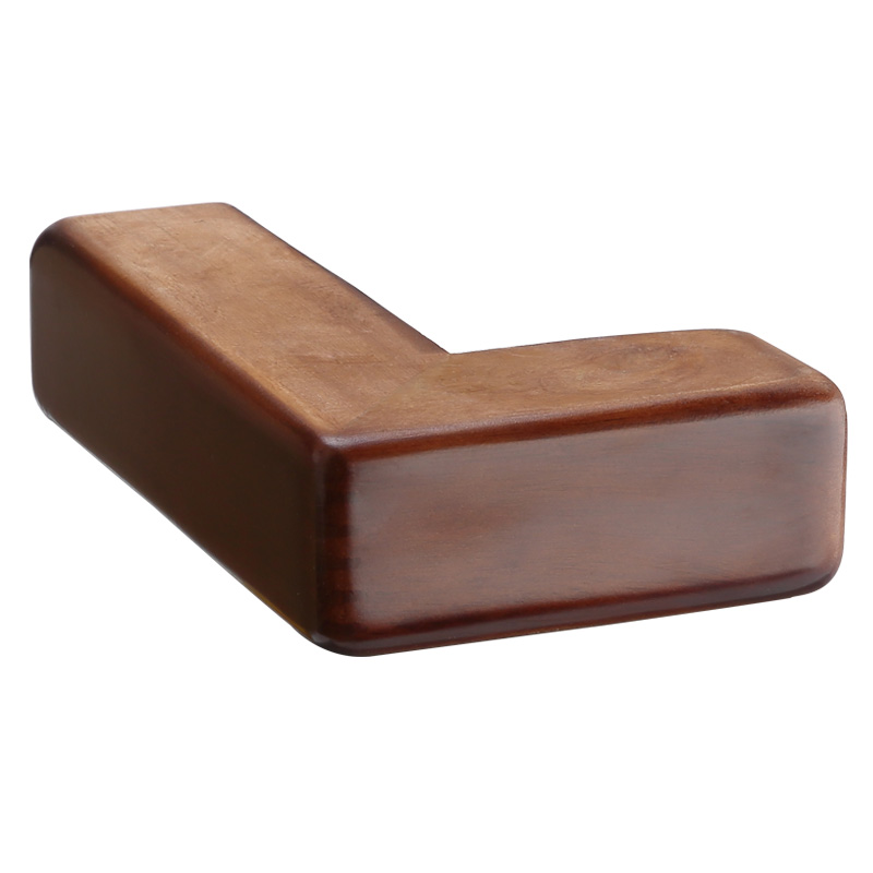 L型喷涂红棕色直角木质家具沙发床柜子脚140403